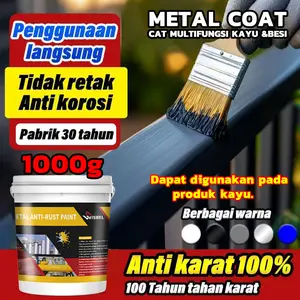 【cat besi anti karat 1KG】 cat meni besi anti karat rust remover Pembersih Karat cocok untuk logam berkarat /pagar tangga baja /ubin baja berwarna berkarat Paint