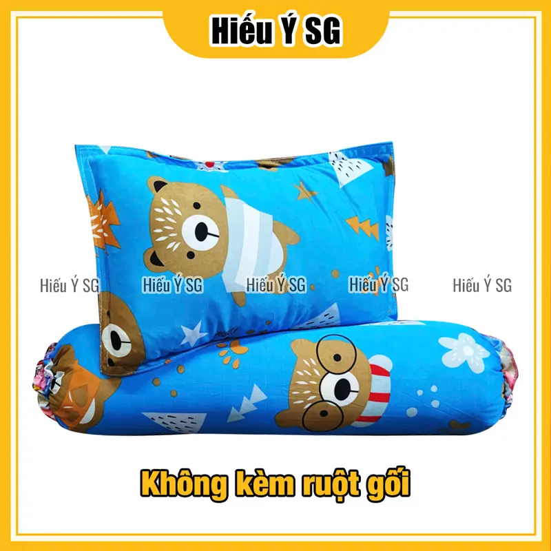 Combo áo gối nằm + áo gối ôm thun lạnh cho bé Hiếu Ý mềm mát, an toàn cho da nhạy cảm 2