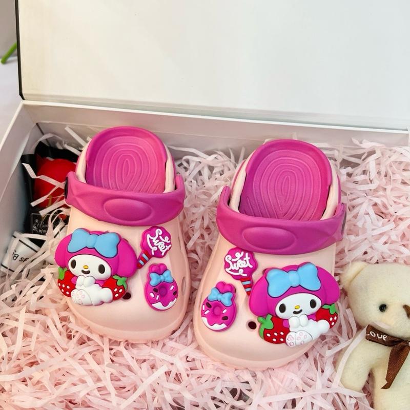    Mua 1 tặng 1 quà  Mã B46   dép sục Melody cho bé gái nhẹ mềm đi êm cho bé trai bé 