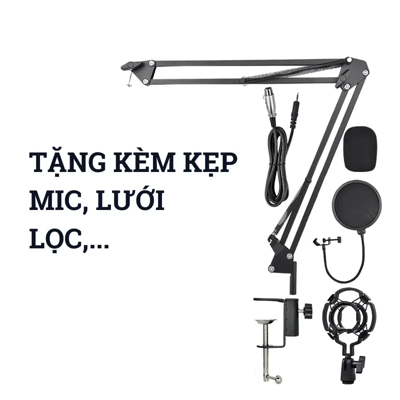 [SIBORIE] [TIẾNG VIỆT] Bộ SoundCard (H500 + MIc U87) Hát livestreams cao cấp , thu âm , karaoke tại nhà  ,  đi kèm đầy đủ dây chuyển đổi , tai nghe , giá đỡ Mic hỗ trợ Android và IP blutooh 7
