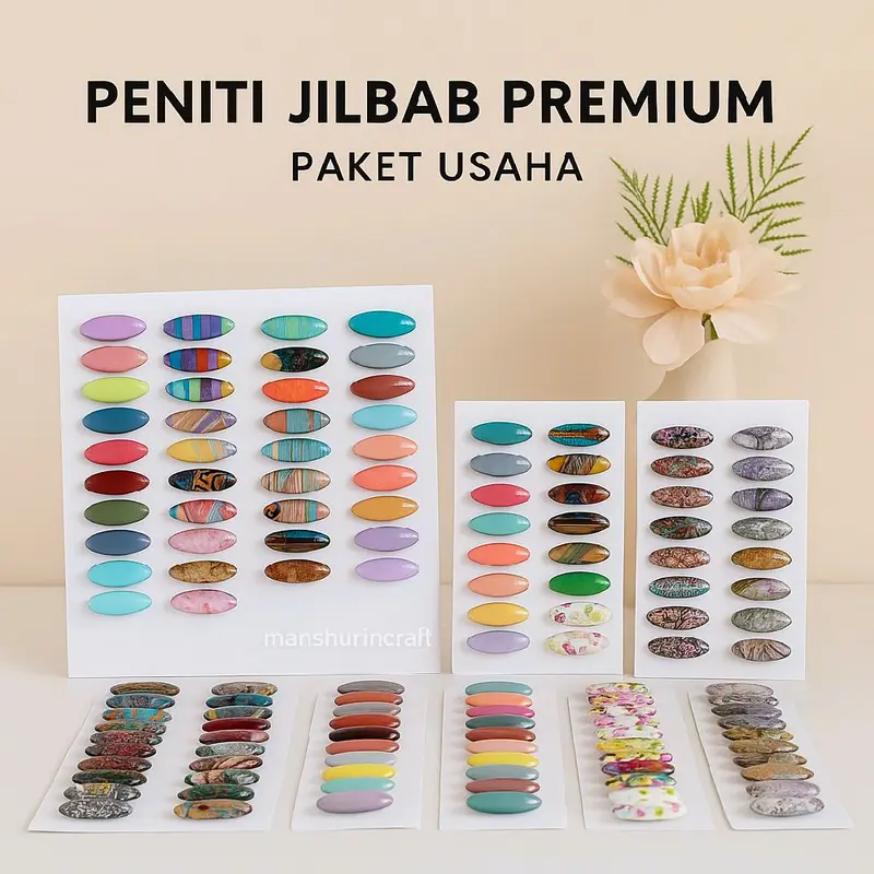 [PROMO PAKET USAHA] PENITI JILBAB PREMIUM BEBAS PILIH MOTIF DAN BENTUK Kerudung 0