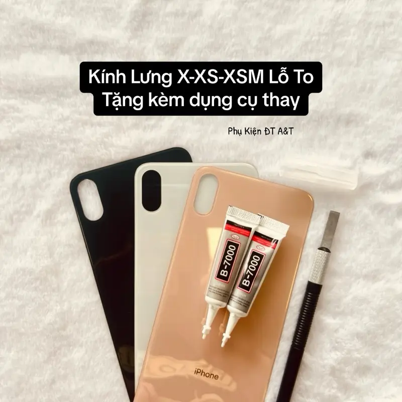 [ Tự Thay Tại Nhà ]Mã Kinh lưng/ nắp lưng 8p/x/xs/xr/xsm k cần tháo viền camera + tặng keo 0