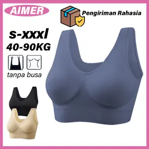 Sport Bra Jumbo TANPA BUSA Push Up gym Sport Bh Tanpa Kawat Bra Olahraga Wanita Tanpa Busa SP820