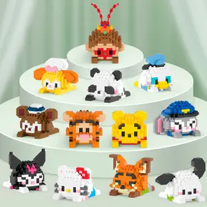 [NO BOX] Bricks Block Mini 3D Nano Block Model Kartun DIY Susun Blok Bangunan Mini Balok Toy
