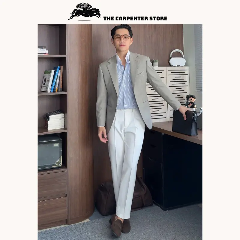 [ DEAL MỞ BÁN ] Quần âu nam Cao Cấp The Carpenter, Gấp 1 ly Chất vải chéo 81 dày dặn, co dãn, Chống nhăn Form ống Đứng trẻ trung, thanh Lịch | BigBuy360 - bigbuy360.vn