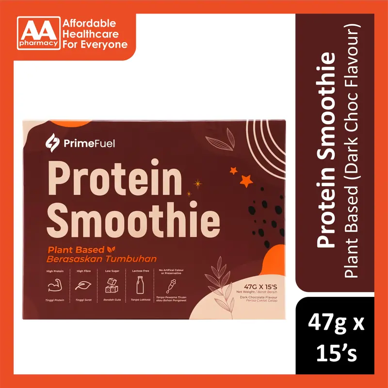 PrimeFuel Plant Based Dark Chocolate Protein Smoothie 47gx15's