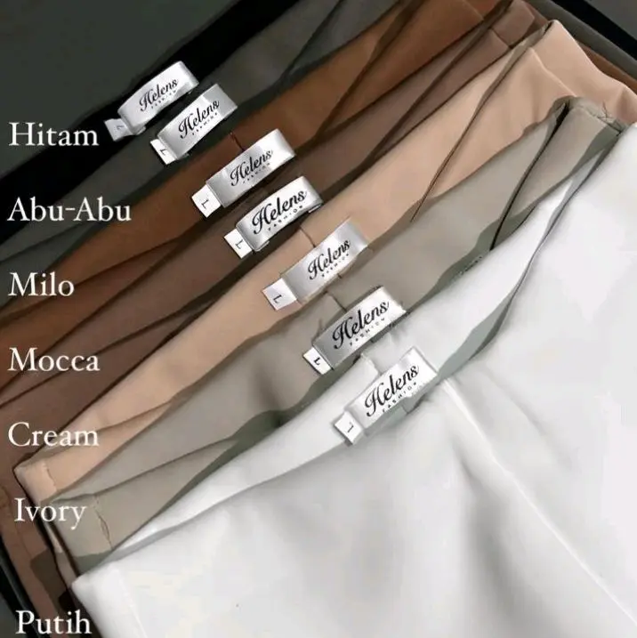 Celana Fit And Flare Pants Cutbray Scuba Pinggang Haighwaist Bahan Stretch Melar Elastis Kulot Cutbray Panjang 1