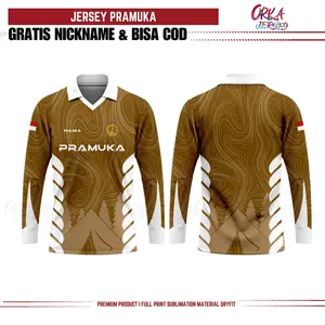 Jersey Costume PRAMUKA New Fullprint Premium Gratis Pasang Nama dan Nomor