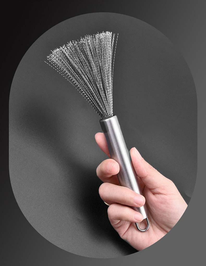 Product Introduction of Stainless steel pot brush kitchen special long-handle brush pot artifact pot washing brush brush pot brush steel wire cleaning brush pot brush 9