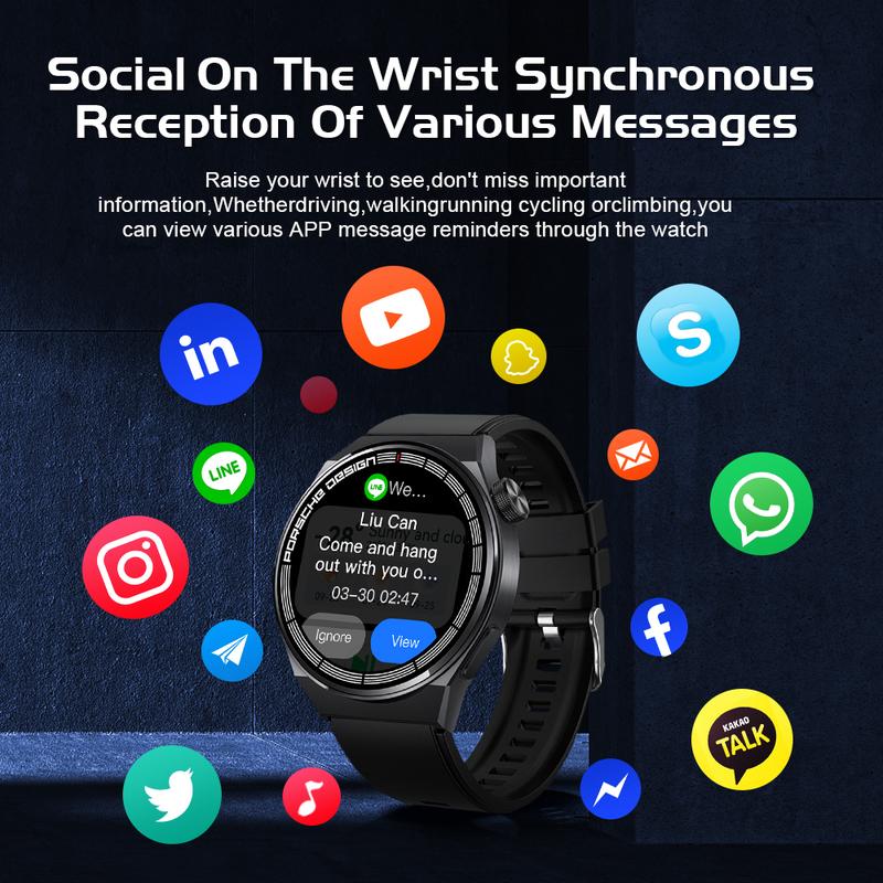Simbojoy SmartWatch GT8 Anti Air Original Layar Terang 1.28''Pemantauan Tidur Alat pengukur langkah Jam Pintar  ZN025 4