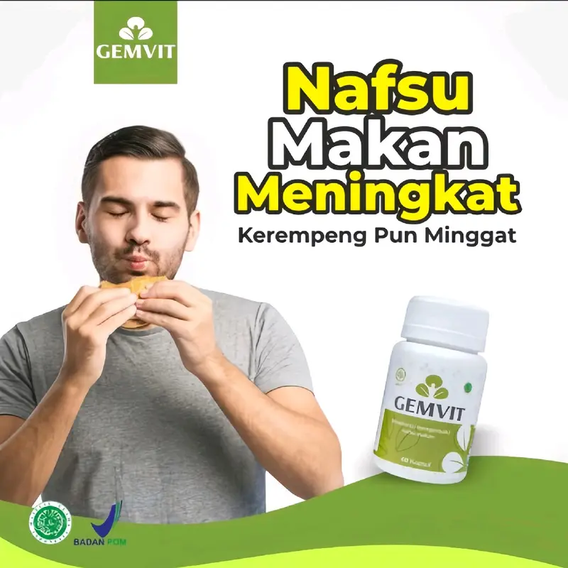 solusi terbaik!!! GEMVIT - Isi 30 Kapsul Original Bpom Halal 0