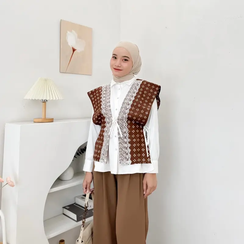 Mona vest | vest batik Bunga