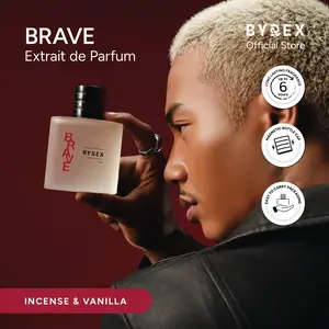 BYREX Brave Extrait de Parfum 60ML - Parfum Aroma Dupa Vanila Cocok untuk yang mau terlihat mapan, untuk acara Malam dan Acara Penting