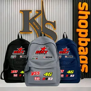 Tas Ransel Distro dengan Desain Gambar Menarik untuk Pria/Wanita - 3 Varian Warna - BRT Bintang racing team Backpack Sekolah SD/SMP/SMA - Unisex Perempuan/Cowok kece