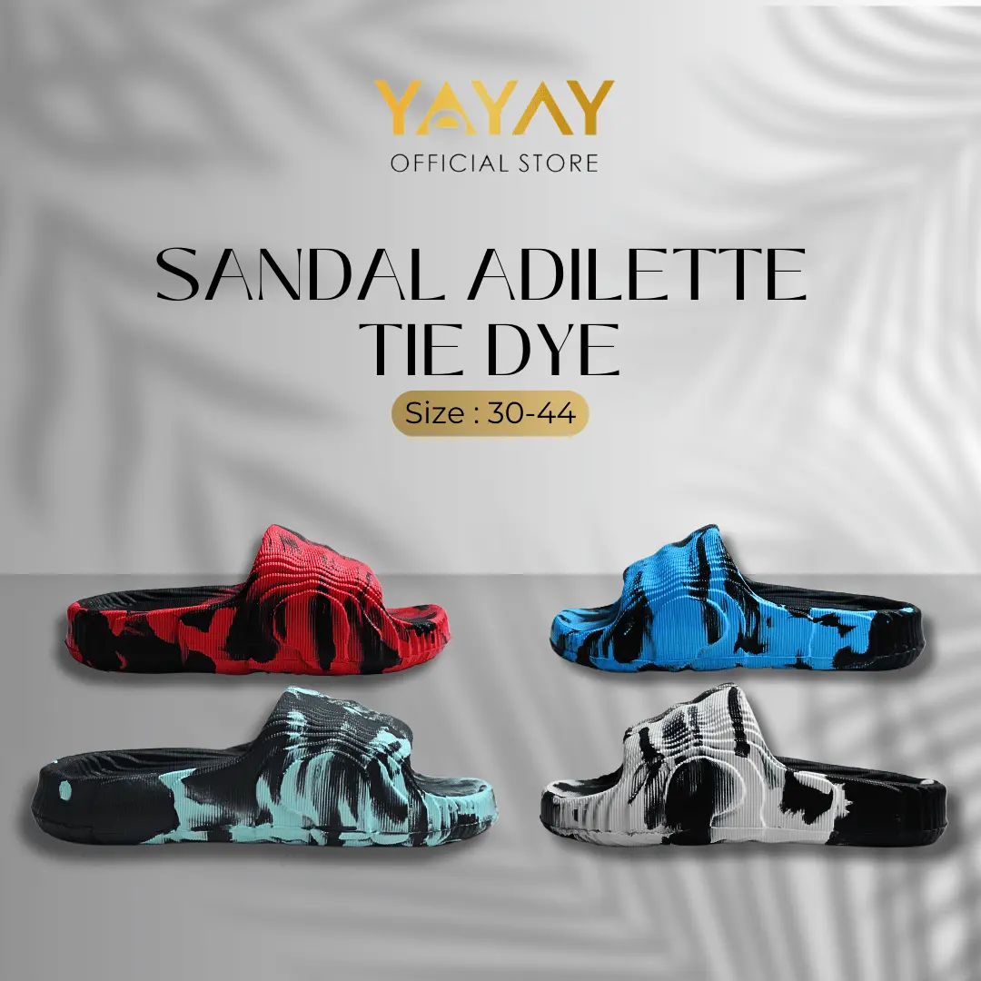 Yayay.id Sandal Slop Adilette Hologram Anak dan Dewasa/ Sandal Sop Viral/ Sandal Adilette Anak dan Dewasa Fashion