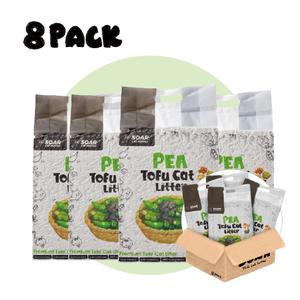 Soar Premium Tofu Cat Litter Pea 2.8kg/7L 1ctn Combo (8Packs)