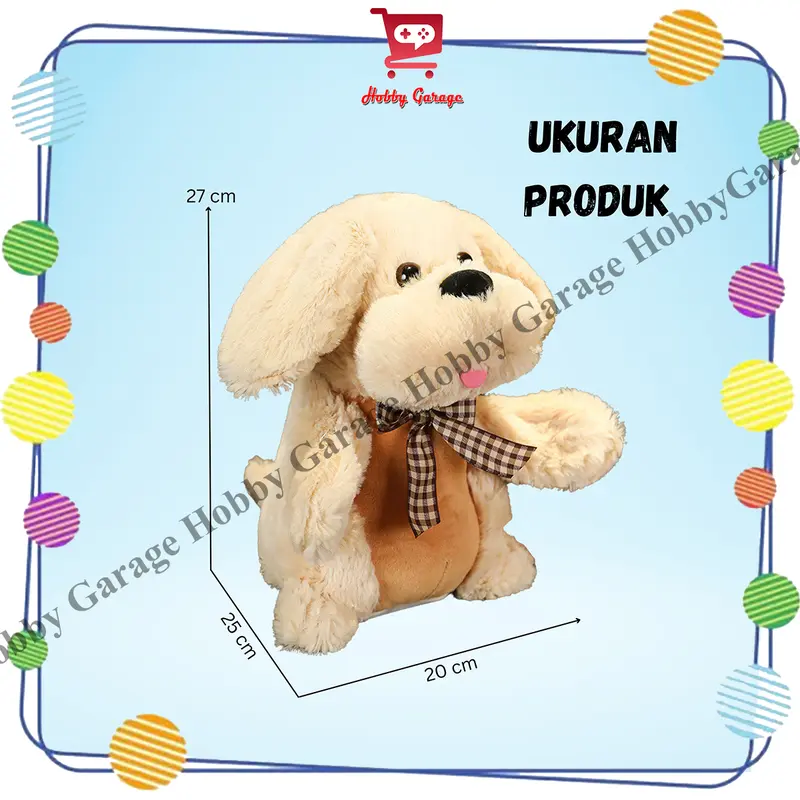 boneka peek a boo anjing clap hand mainan bayi peek ka boo Dog 1