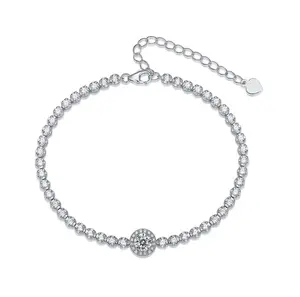 [SJ7938] Eternal Connection Gelang Moissanite 0.5 Karat Perak