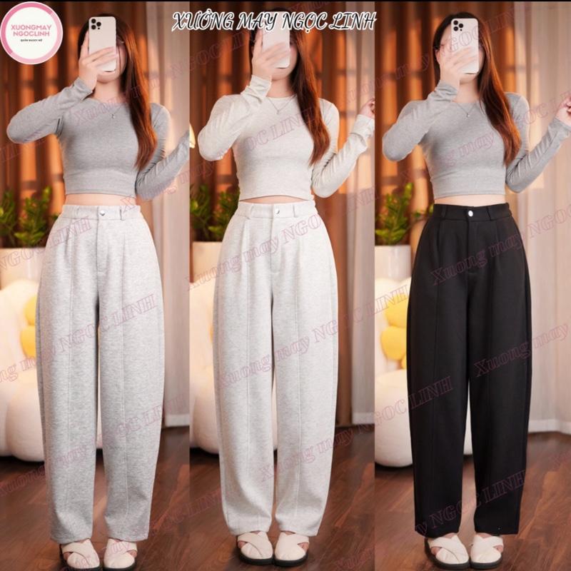   DEAL MỞ BÁN - 3 Phiên Bản Chiều Dài  Quần Bom Dáng Thụng Cạp Cúc Chất Nỉ 2Da Mới 2025 Siêu Hot_966 