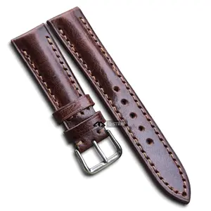 strap jam tangan kulit asli crack half padded