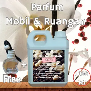 PARFUM CAR & ROOM REFIL PARFUM MOBIL VANILA 1 LITER FREE BOTOL APEL AROMA BEST SELLER