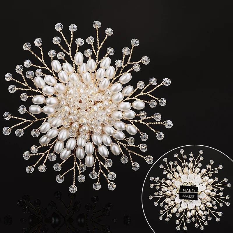 (Bebas beli 2 dapat bonus) B35 Bross hijab mutiara snowflake mewat titanium Korea original 7