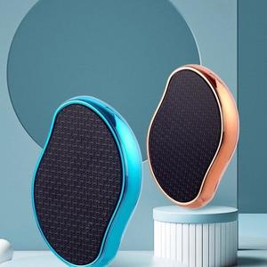 高品質ナノガラス製フットファイル、再利用可能なクリスタル脱毛器、防水で肌に優しいケアツール（男女兼用）