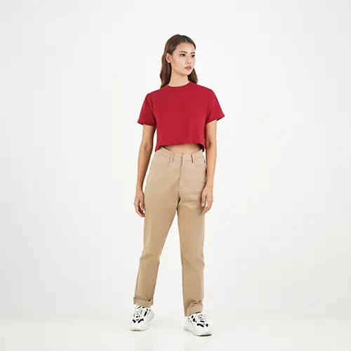 Women's Crew Cotton Crop Tee