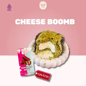 Pistachio Dubai Cheese Boomb 170g FREE Cokelat Dubai Mini 40g Keju