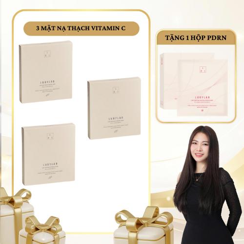 SN1636 - Combo 4 Hộp Mặt Nạ Thạch Lubylab (3 hộp mặt nạ thạch vitamin C + 1 hộp mặt nạ PDRN Pink Solution ) Tổng 16 miếng