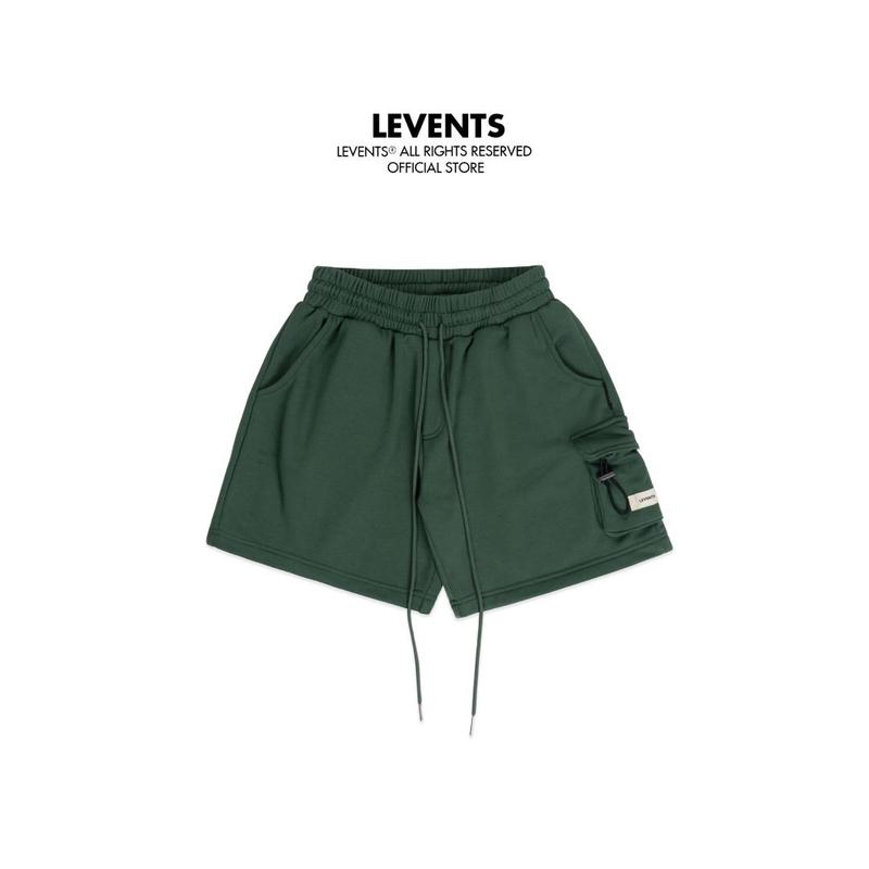  Quần đùi Levents Cargo ShortPants  Dark Green Chất Nỉ Dày Dặn Unisex Short 
