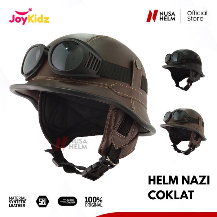 Promo Helm Dewasa Chips Vintage Motor Tentara Jerman Remaja Kulit
