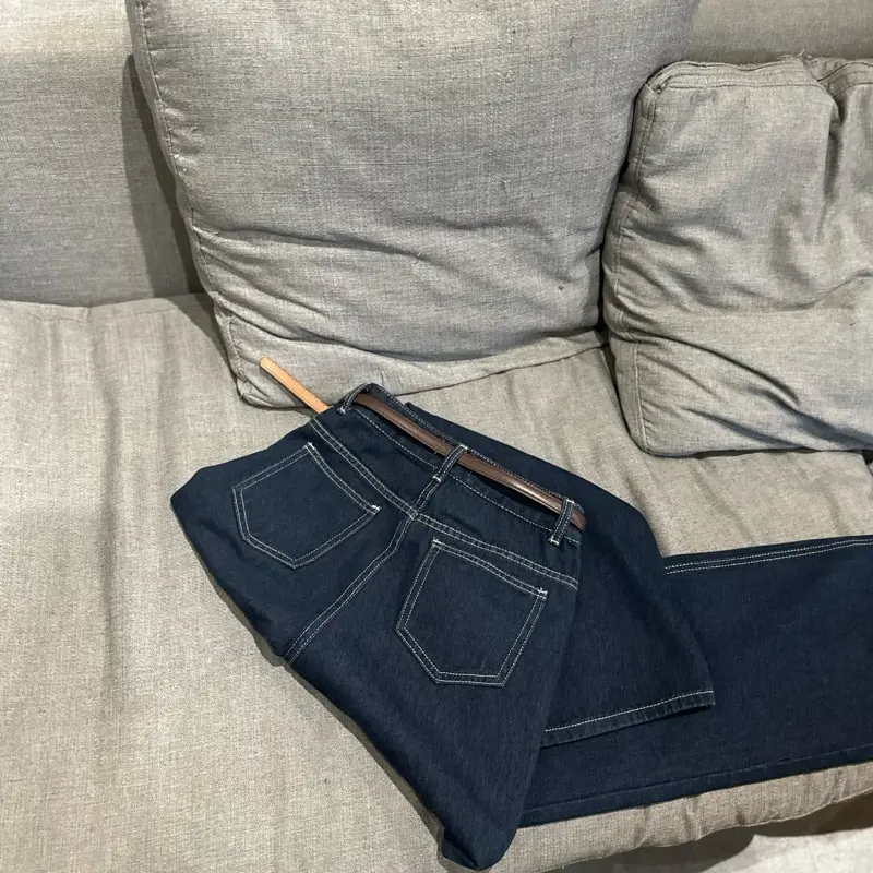 HAP (S-2XL) Quần Jeans suông  màu xanh than chât jeans mềm  P3515 có 2 chiều dài 95cm và 103cm | BigBuy360 - bigbuy360.vn