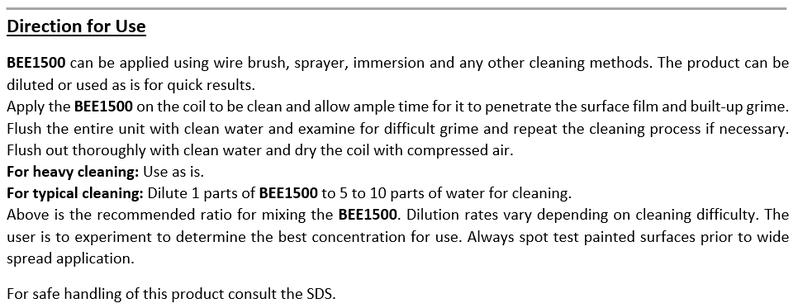 Product Introduction of CLEANBEE Alkaline Coil Cleaner - Heavy Duty Formula, Penetrate deep & removes oil deposits and dirt 4