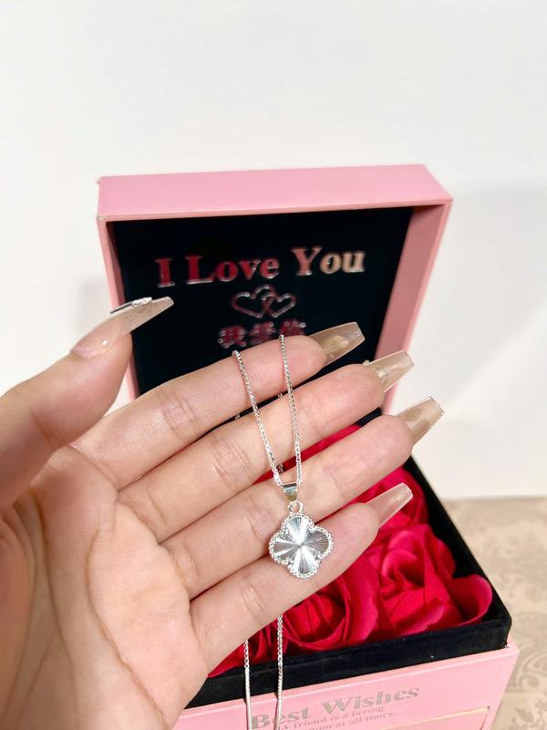 Dây chuyền CỎ 4 LÁ VIP S925 dây mì thiết kế sang trọng quý phái cho nữ