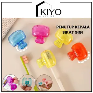 KIYO Tutup Sikat Gigi Penutup Kepala Gosok Gigi Travel Portable Toothbrush Head Protective / Penutup Kepala Sikat Gigi Portable Pelindung Sikat Gigi Bayi Anak Dewasa Model Jepitan Transparan / Cover Sikat Gigi Travel /  Pelindung Sikat Gigi Bayi Anak Dewa