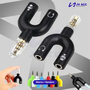 SPLITTER U AUX 3.5MM KE AUDIO HEADSET & MIC SPLITTER FOR GAMING AUDIO