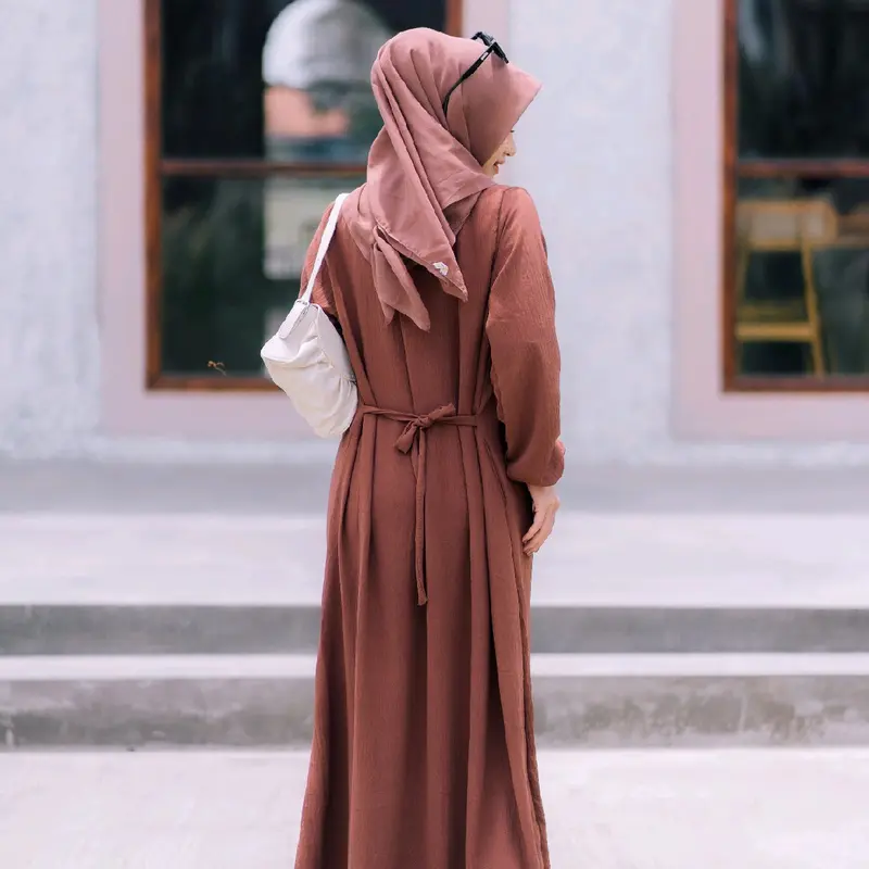[RAMADHAN EKSTRA SERU] Abaya Elsira Cringkle Airflow Free Bros Cantik Jumbo Busui 4