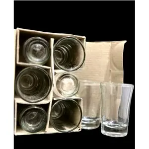 gelas sloki isi 6 pcs / gelas mewah / gelas mini / gelas kaca mini / gelas pesta / gelas sloki kecil / gelas mini isi 6pcs Minuman