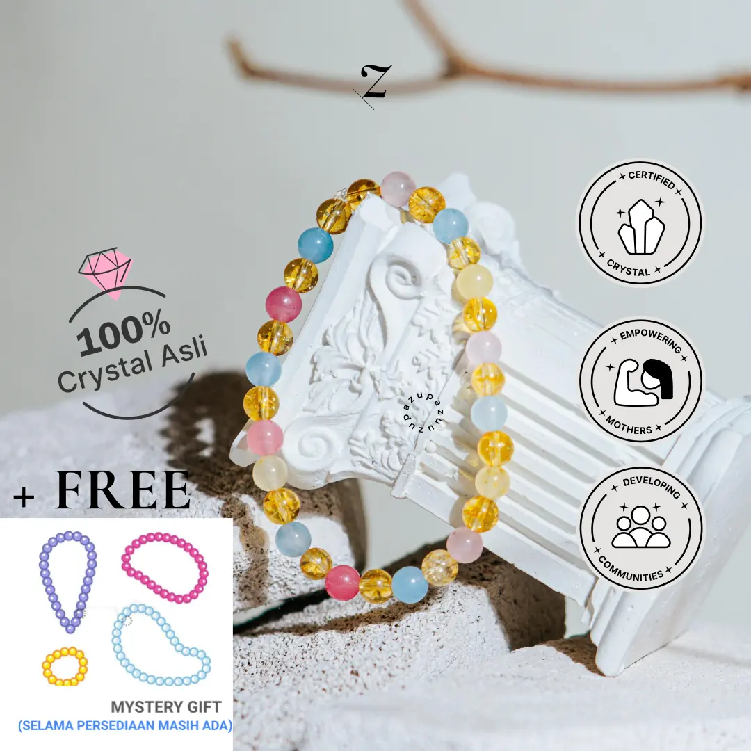 Zupazupazuu Candy Crystal Mix Bracelet Atraksinya Dapat Menarik Cinta  [Free Gift Kristal Gelang/Kalung/Cincin Random]