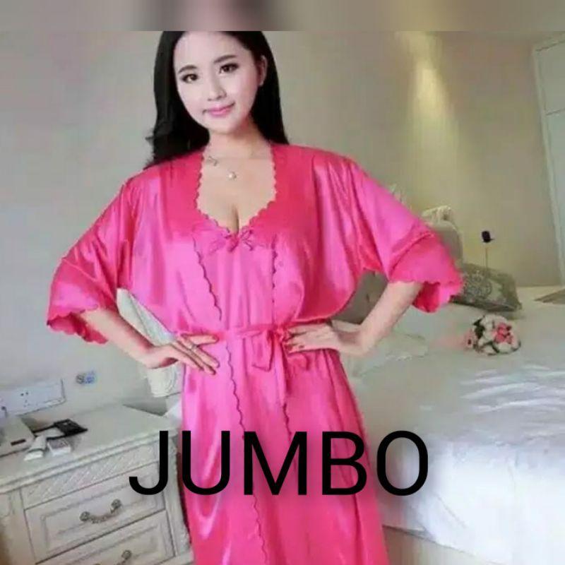 AFFSHOP Kimono Lingerie 2-1 Size Jumbo XXL Luar Dalam 2