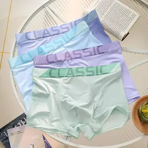 Boxer Pria Ice Katun Color Men Underware Celana Dalam Pria 178