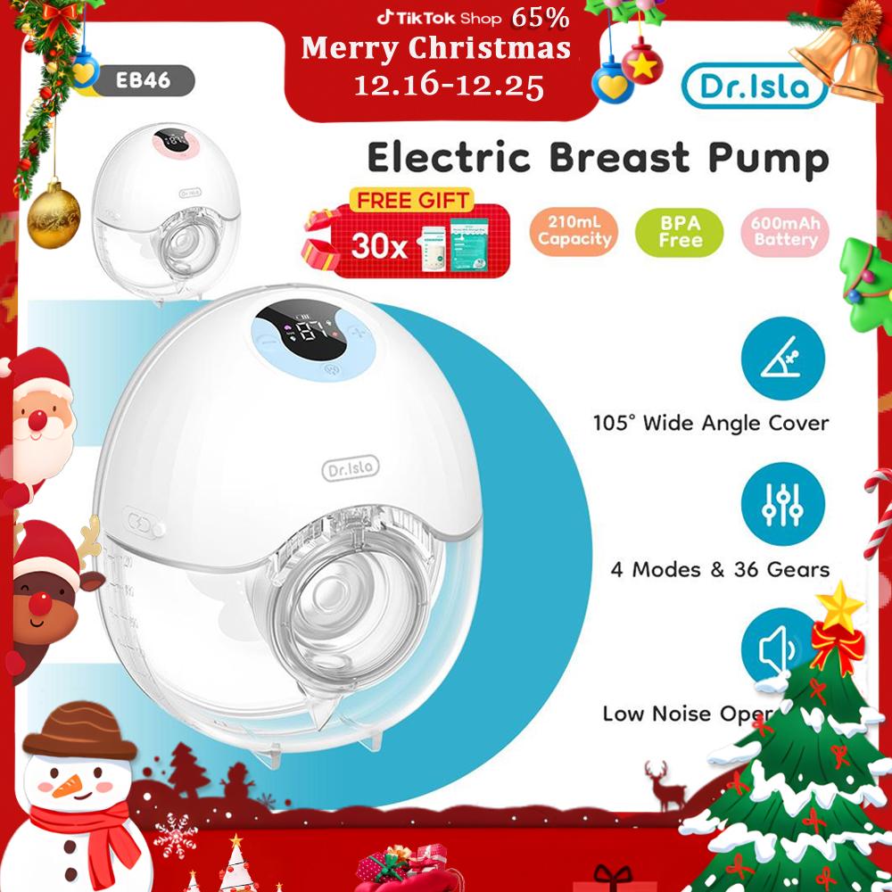 Dr.isla EB460 เครื่องปั๊มนมไฟฟ้า(4โหมด x 36เกีย)27MM เครื่องปั๊มนม แบบสวมใส่ USB แบบพกพา แฮนด์ฟรี เค