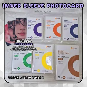 Inner Sleeve Photocard POPCORN 100 micron (0,1 mm) HARD Tebal Plastik Pelindung PC 1 pack 50 lembar - Kartu Kpop Potocard Murah Inner Sleeve Photocard POPCORN 100 micron (0,1 mm) HARD Tebal Plastik Pelindung PC 1 pack 50 lembar - Kartu Kpop Potocard Murah