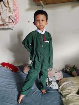 Product Review of Baju koko anak Laki Laki Setelan usia 4-12 Tahun Hitam Muslim Kain Katun Panjang Kancing Celana from D**o 0
