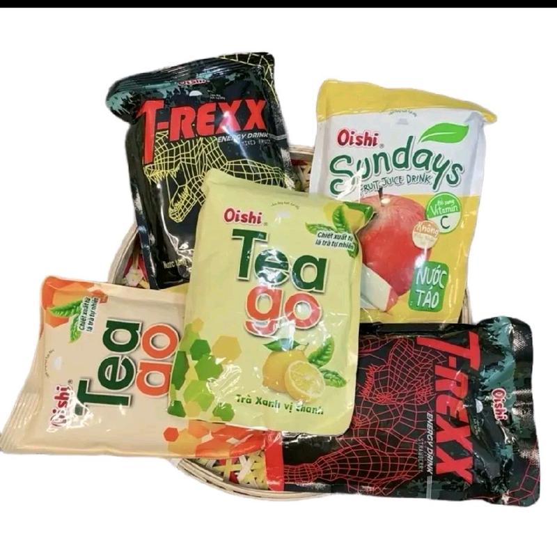  combo 8 túi mù nước trái cây Oishi . Xé trên live chọn nguyện vọng + bắt cặp . Dọn bàn thêm 1 