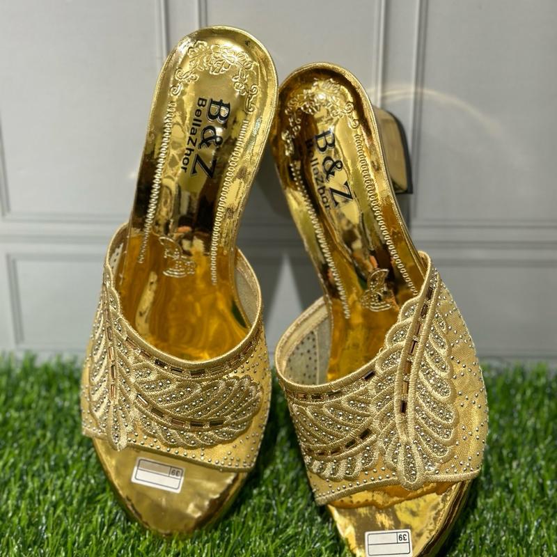 Sandal Helss pesta Kp-08 sandal kondangan Size 37-42 COD Heels Shoes Wanita Cewek Karet Sendal High 1