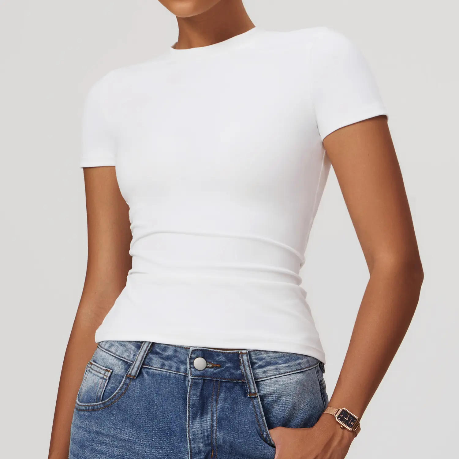 Spring T-Shirt Quick-Drying Yoga Wear Short-Sleeved Fitness Top Smock Outdoor Running Short-Sleeved women Fitness Wear