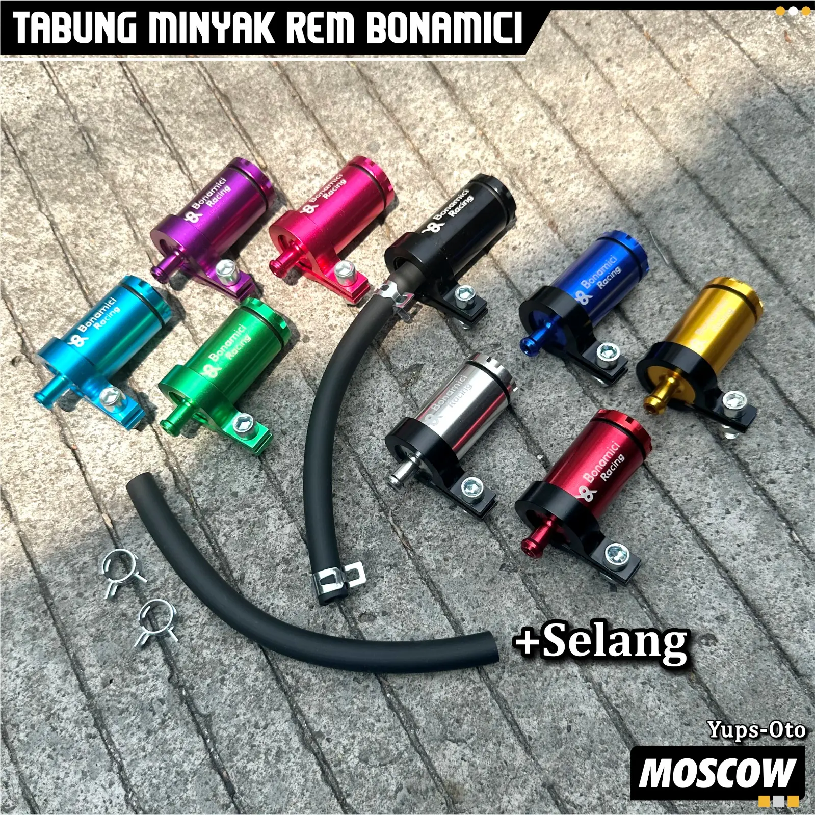 TABUNG MASTER REM BONAMICI TABUNG MINYAK REM + SELANG UNIVERSAL SEMUA MASTER REM PNP TABUNG MINYAK REM BONAMICI TABUNG MASTER REM ATAS / DEPAN FULL CNC BREKET OIL ATAS UNIVERSAL SEMUA MOTOR BOTOL MINYAK REM DEPAN / ATAS OIL CUP OIL TUBE BRAKE