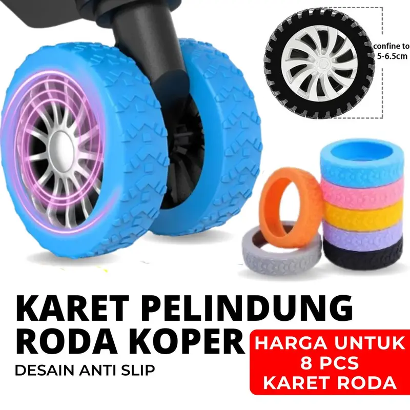 Roda Wheel Koper Karet Silikon Rubber Pelindung Protector Roda Koper Melindungi dan Menjadikan Roda Smooth Tidak Berisik 0